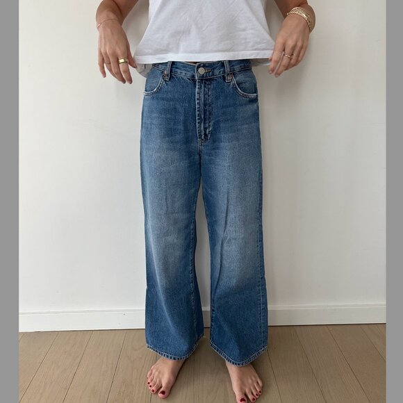 Zara Denim - Zara relaxed fit cropped jeans